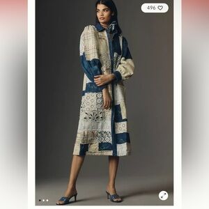 Let Me Be Denim Patchwork Shirt Dress - Anthropologie